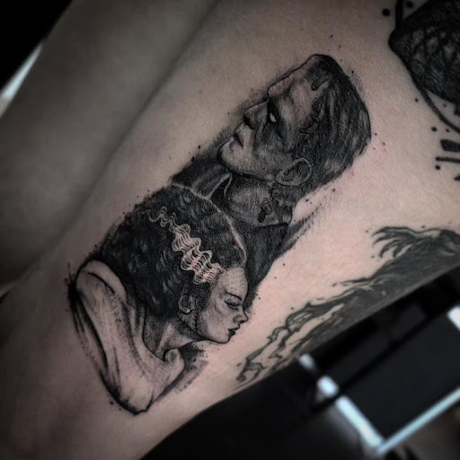 Explore hairline tattoo ideas male, creative tattoo ideas in San Antonio, available at House Of Maud Tattoo Company