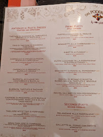 Menu du DAL PODERINO à Lucca