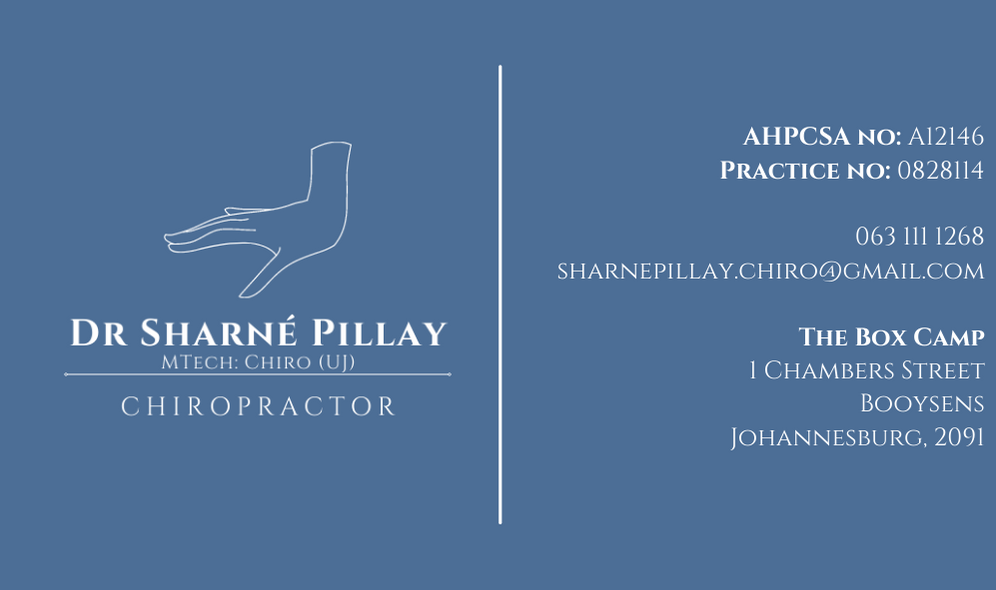 Dr Sharn Pillay - Chiropractor