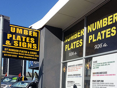 C Y Number Plates, Print & Sign Boxman Goodwood