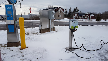 Credit Union Electric Vehicle Charging Parking Lot