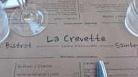 Restaurant La Crevette à Sainte-Maxime - menu / carte
