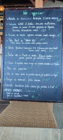 Restaurant Le Grand Bleu à Sari-Solenzara (la carte)