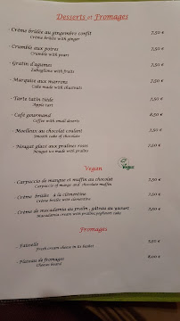 Menu du Restaurant Le Montagnole à Bourg-Saint-Maurice