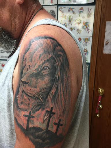 Explore ford tattoo ideas, creative tattoo ideas in Omaha, available at A New Creation Tattoo