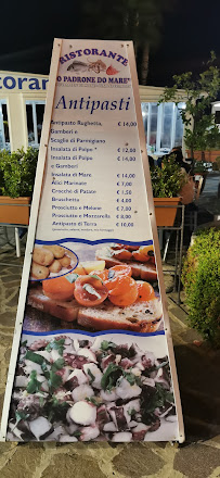 Menu du O Padrone do' Mare à Lacco Ameno