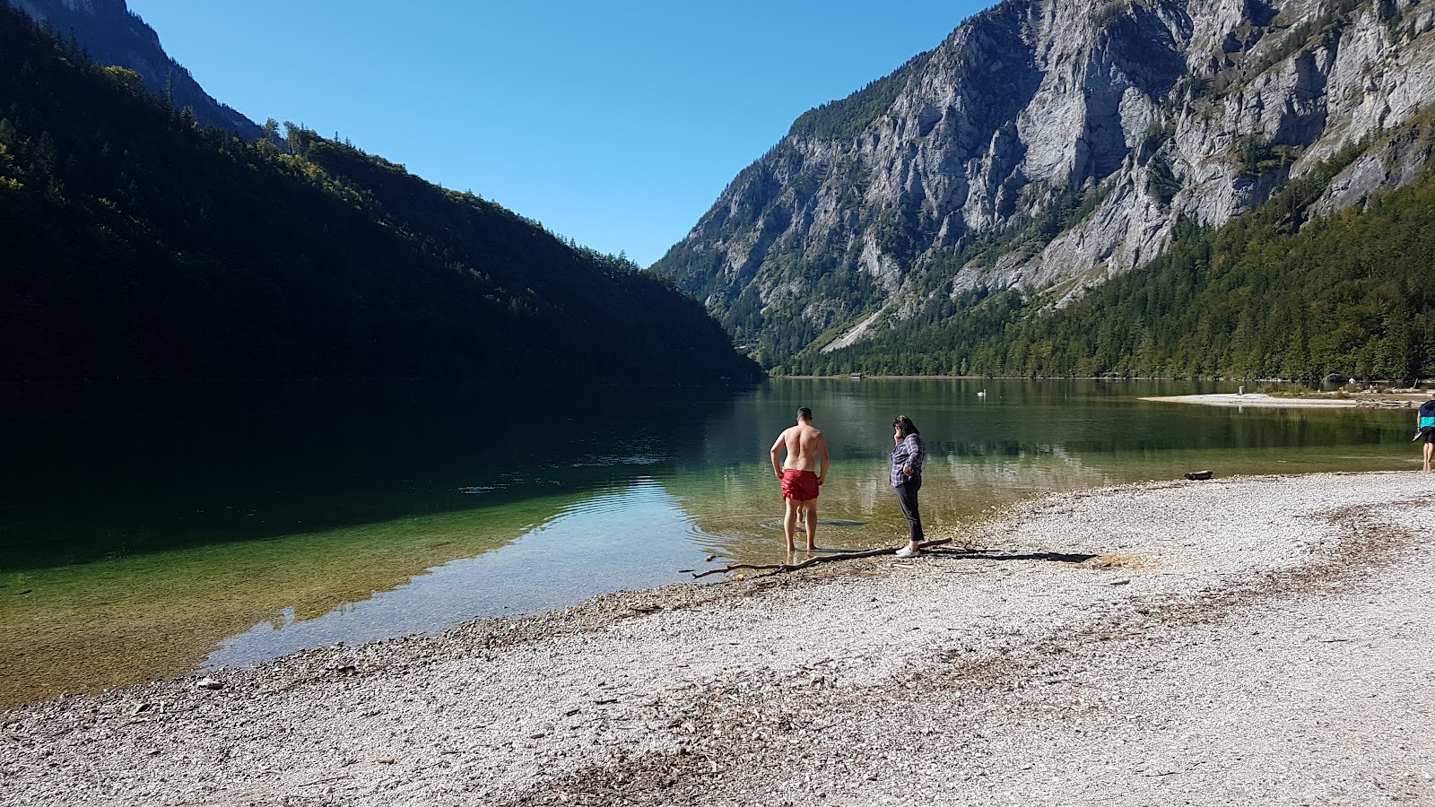 Fotografie cu Seestuberl beach cu o suprafață de apa pură turcoaz