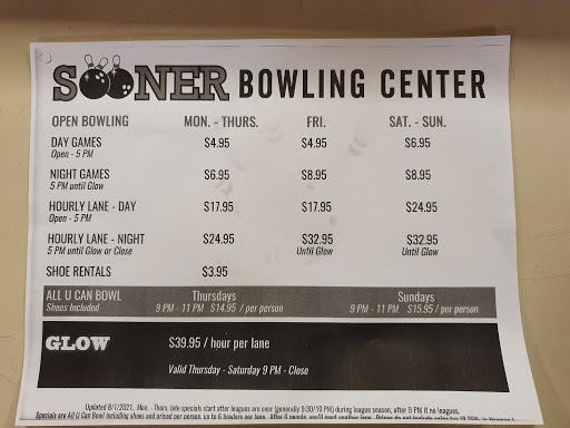 Bowling Alley «Sooner Bowling Center», reviews and photos, 550 24th Ave NW, Norman, OK 73069, USA