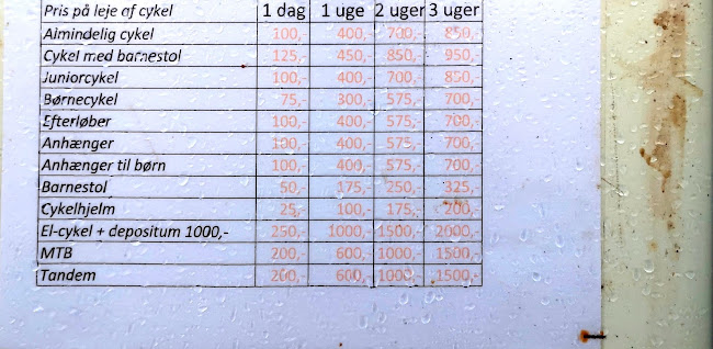 Kommentarer og anmeldelser af Tversted Cykelforretning / Cykel Udlejning