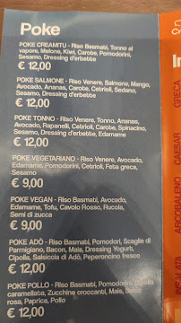 Menu / carte de Creamitu à Montignoso
