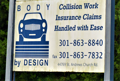 Auto Body Shop «Body By Design», reviews and photos, 44769 St Andrews Church Rd, California, MD 20619, USA