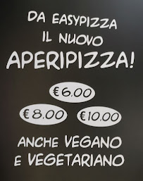 Menu du Easy Pizza Viale Verdi à Iesi