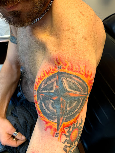 Explore drug tattoo ideas, creative tattoo ideas in Seymour, available at American Gypsy Tattoo Corp.