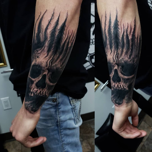 Explore tattoo ideas on the side, creative tattoo ideas in Billings, available at Sovereign Tattoo