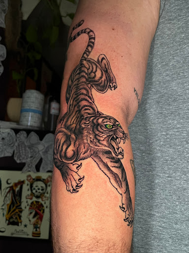 Explore moon and star tattoo ideas, creative tattoo ideas in Georgetown, available at Iron Rite Tattoo South