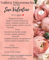 Menu du Trattoria Pizzeria Toccammia à Noto