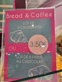 Menu / carte de Bread & Coffee à Dijon