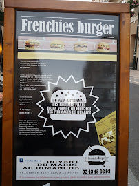 Frenchies Burger à La Flèche carte