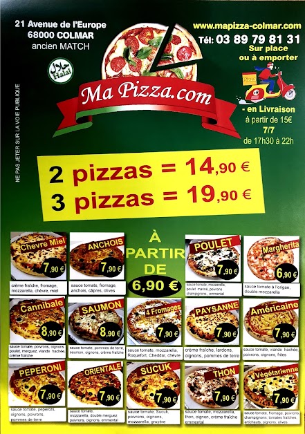 Ma pizza. com à Colmar (Haut-Rhin 68)