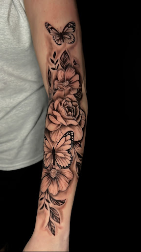Explore tribal wolf tattoo ideas, creative tattoo ideas in Mount Olive, available at Angels tattoo shop