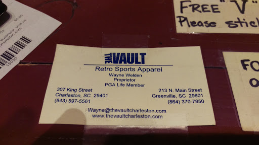 Sporting Goods Store «THE VAULT Retro Sports Apparel», reviews and photos, 213 N Main St, Greenville, SC 29601, USA