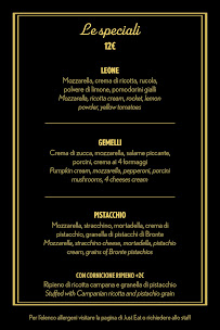 Fatti di pizza à Castelveccana menu