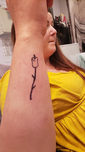 Explore minimalist star wars tattoo ideas, creative tattoo ideas in Davis, available at SIX GUN SOUND TATTOO