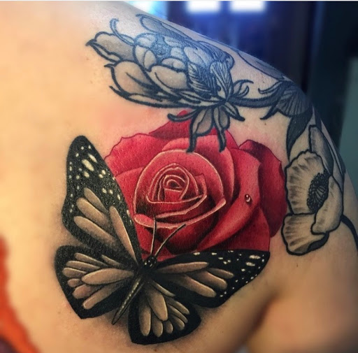 Explore country tattoo ideas, creative tattoo ideas in Houston, available at Houston Heights Tattoo & Piercing