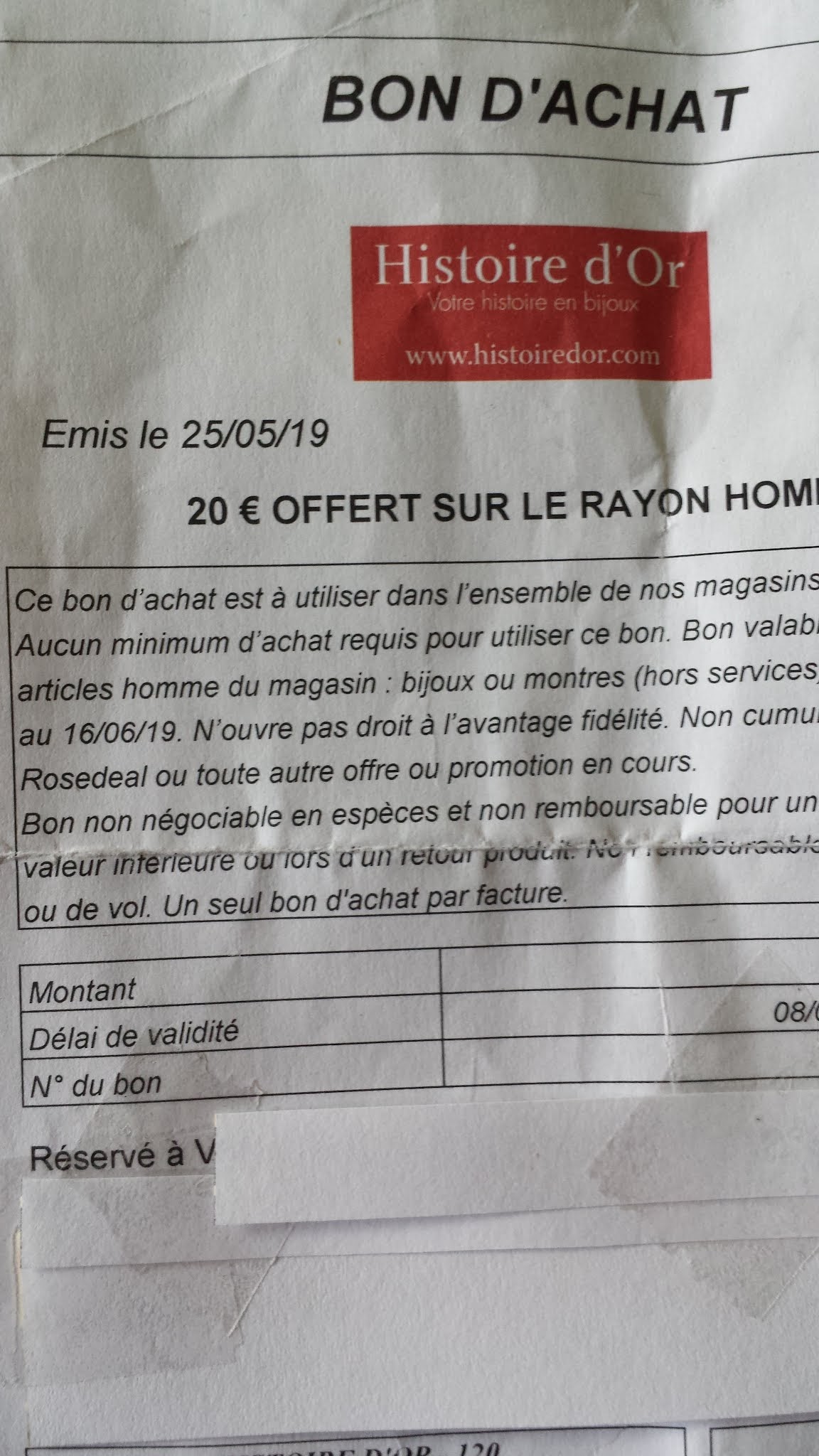 Photo n° 1 de l'avis de Cliente.i fait le 16/06/2019 à 08:48