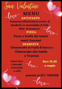 Menu / carte de Il rustico à Piano dei Geli