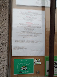 Menu / carte de Trattoria al Fogolar à Pianiga