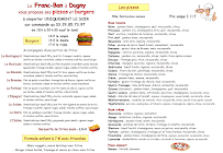 Menu du Restaurant Le Franc Ban à Dugny-sur-Meuse