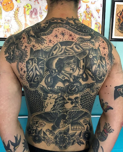 Explore poke and stick tattoo ideas, creative tattoo ideas in Georgetown, available at Iron Rite Tattoo South