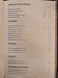 Menu / carte de Les Infidèles Restaurant à Lyon