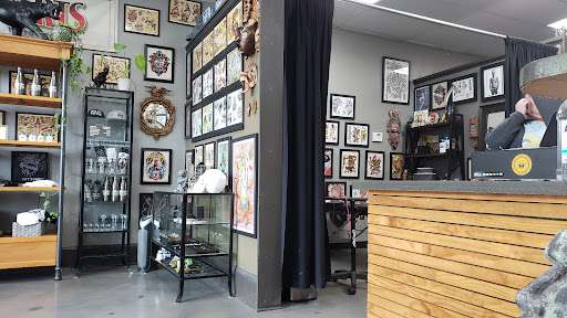 Explore small goth tattoo ideas, creative tattoo ideas in Matthews, available at Divine Arts Tattoo Company