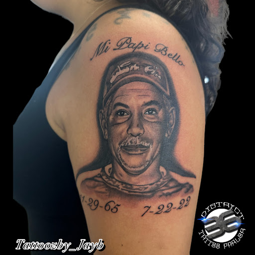 Explore chest to shoulder tattoo ideas, creative tattoo ideas in Passaic, available at District 36 Tattoo Parlor