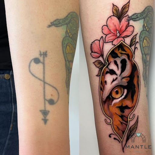 Explore queen of hearts tattoo ideas, creative tattoo ideas in Los Angeles, available at Mantle Tattoo