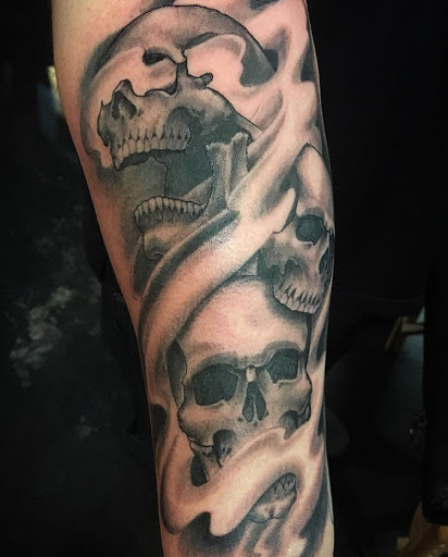 Explore silent hill tattoo ideas, creative tattoo ideas in San Diego, available at Sideshow Tattoo and Piercing