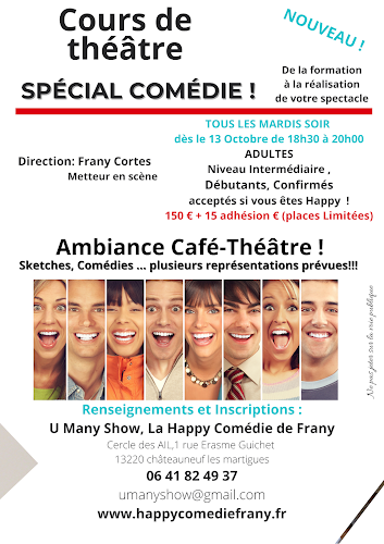 U Many show La Happy Comédie de Frany à Châteauneuf-les-Martigues