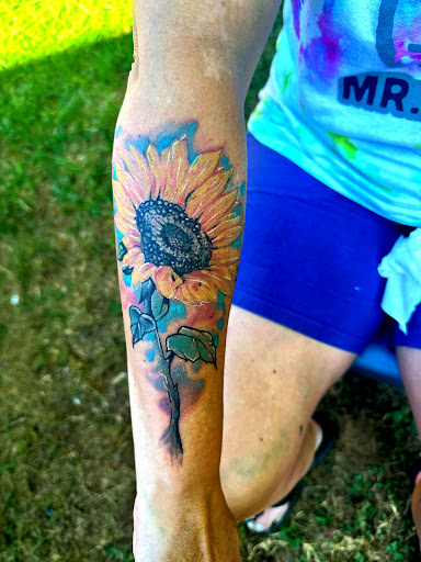 Explore mario tattoo ideas, creative tattoo ideas in Roanoke, available at RailYard INK