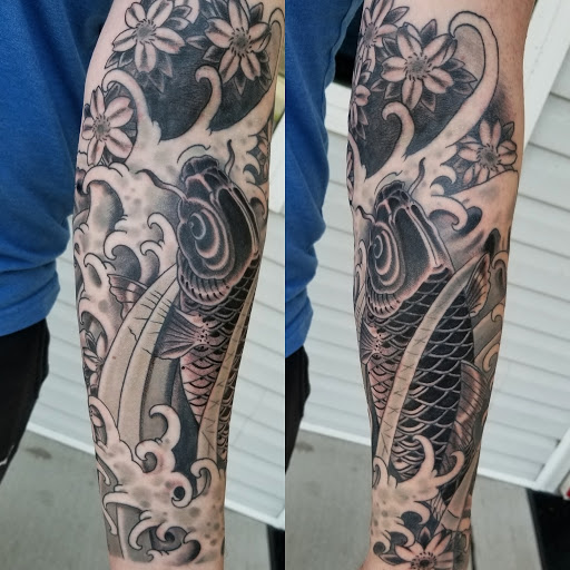 Explore back cover up tattoo ideas, creative tattoo ideas in Charleston, available at Broken Lantern Tattoo