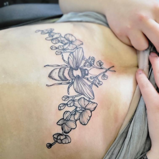 Explore 444 tattoo placement ideas, creative tattoo ideas in Fulton, available at The Kings Head Tattoo Company