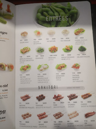 menu du restaurants Dream sushi à Saint-Denis