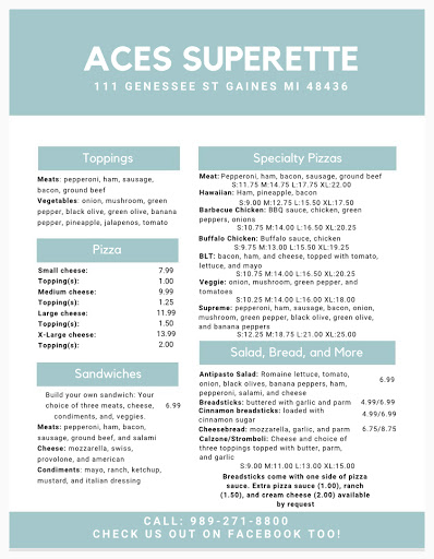 Grocery Store «Gaines Superette», reviews and photos, 111 Genesee Ave, Gaines, MI 48436, USA