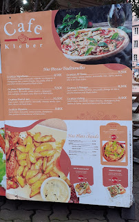 Café Café KLEBER à Strasbourg (le menu)