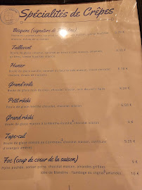 Carte du Restaurant La Bisquine à La Flèche