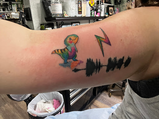 Explore baby foot print tattoo ideas, creative tattoo ideas in Chesapeake, available at Thriller Street Tattoo