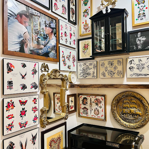 Explore dragon sleeve tattoo ideas, creative tattoo ideas in Glenside, available at Yellow Rose Tattoo