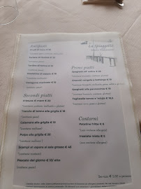 Menu du Spiaggetta Di Masi Michele à Bolsena