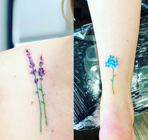 Explore wildflower tattoo ideas, creative tattoo ideas in Snohomish, available at Collective Image Tattoo